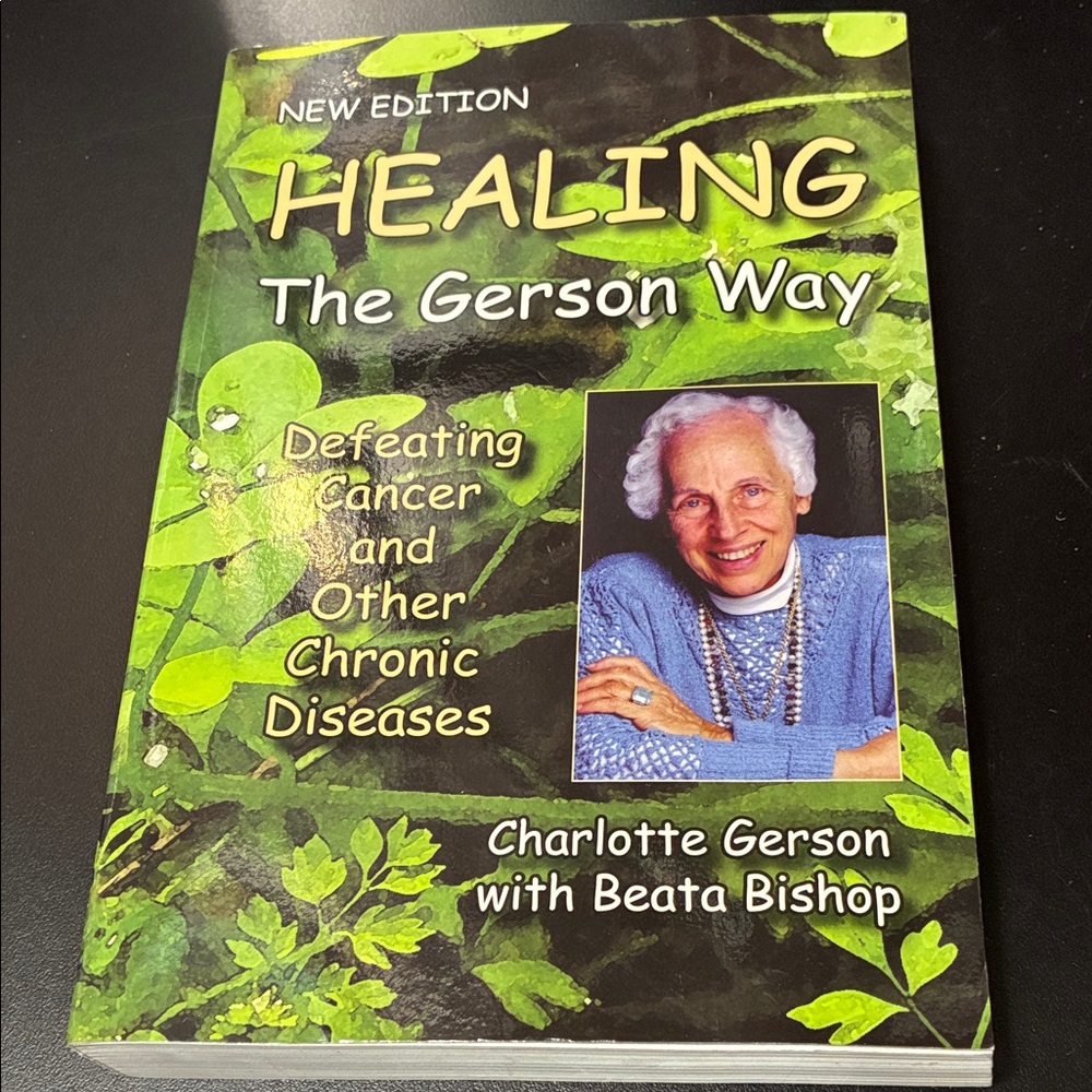 Healing The Gerson Way Coffee Table Book - Green Cover